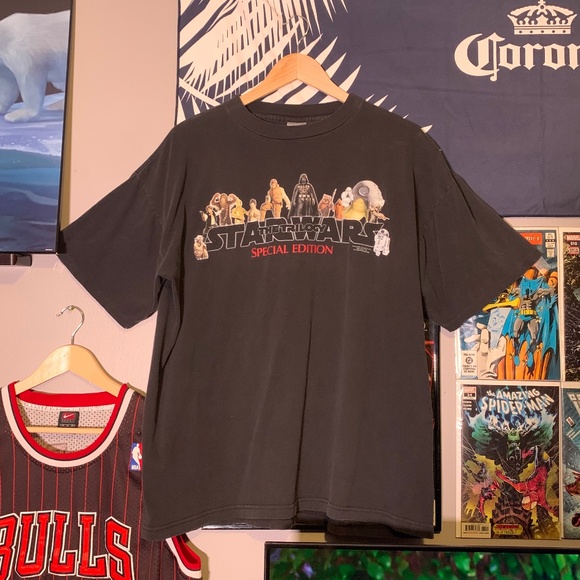 Rare Vintage 1997 Star Wars Special Edition Movie Promo T-shirt - Picture 1 of 6